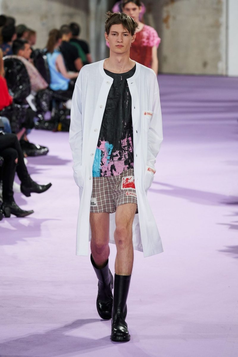 Raf Simons 3 looks rep r s sur le d fil homme printemps t 2020